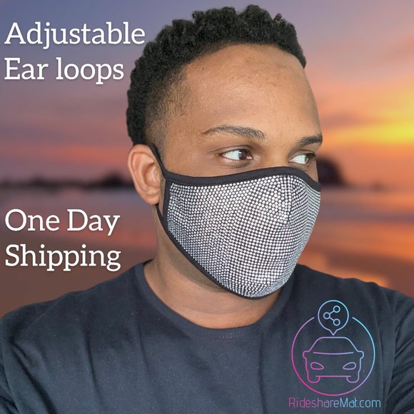 Unisex Rhinestone Face Wear With Filter